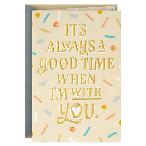 Hallmark Anniversary Card for Husband, Wife, Boyfriend, Girlfriend (Good Time) Hallmark Anniversary Card for Husband, Wife, Boyfriend, Girlfriend (Good Time)
