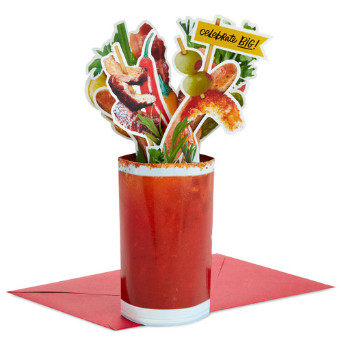 Hallmark Paper Wonder Shoebox Funny Pop Up Birthday Card, Fathers Day Card (Bloody Mary) Hallmark Paper Wonder Shoebox Funny Pop Up Birthday Card, Fathers Day Card (Bloody Mary)