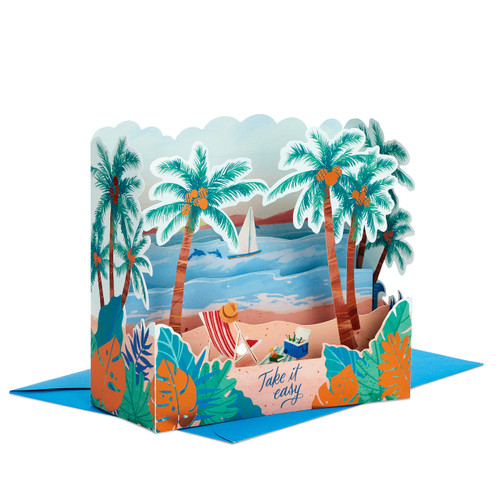 Hallmark Paper Wonder Pop Up Birthday Card or Fathers Day Card (Beach) Hallmark Paper Wonder Pop Up Birthday Card or Fathers Day Card (Beach)