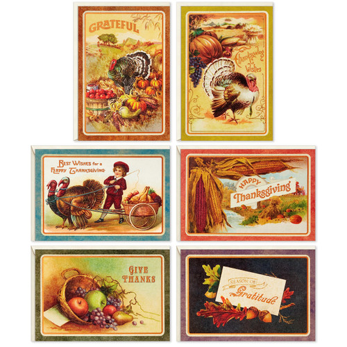 Hallmark Vintage Thanksgiving Cards Assortment (36 Assorted Cards and Envelopes) Hallmark Vintage Thanksgiving Cards Assortment (36 Assorted Cards and Envelopes)