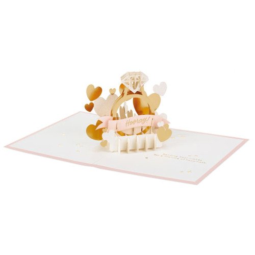 Hallmark Signature Paper Wonder Pop-Up Engagement Card (Diamond Ring)