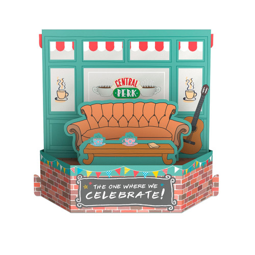 Hallmark Paper Wonder Friends Pop Up Card (Central Perk Couch) for Birthdays, Graduations, Celebrations