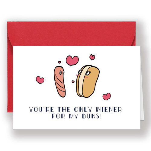 Naughty Valentine's Day Card, Cheeky Sexy Love Card for Him Her, Sweet Anniversary Card