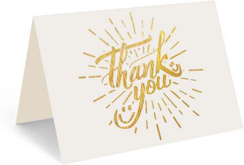 Thank You Card Graduation Thank You card - Bangtang 20 Counts Thank You Cards With Self-Seal Envelopes Erasable Pen and Stickers Gold Foil Greeting Card for Wedding Business Baby Shower and Valentine's Day