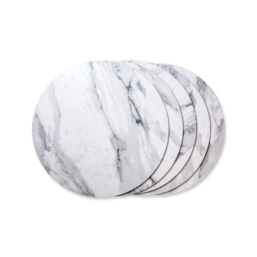 Cakes Defined 12 Inch Round Cake Board (White Marble, 5)