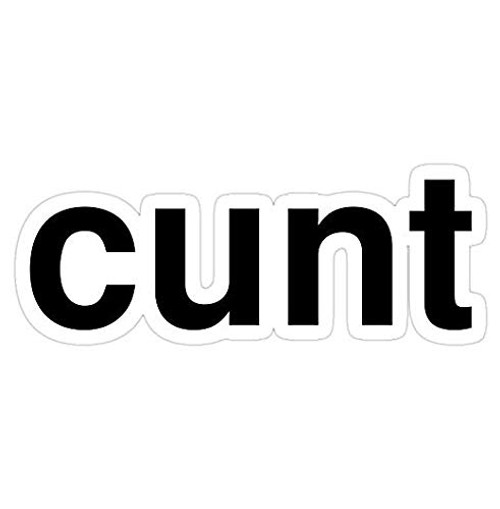 cunt Decal Sticker - Sticker Graphic - Auto, Wall, Laptop, Cell, Truck Sticker for Windows, Cars, Trucks cunt Decal Sticker - Sticker Graphic - Auto, Wall, Laptop, Cell, Truck Sticker for Windows, Cars, Trucks