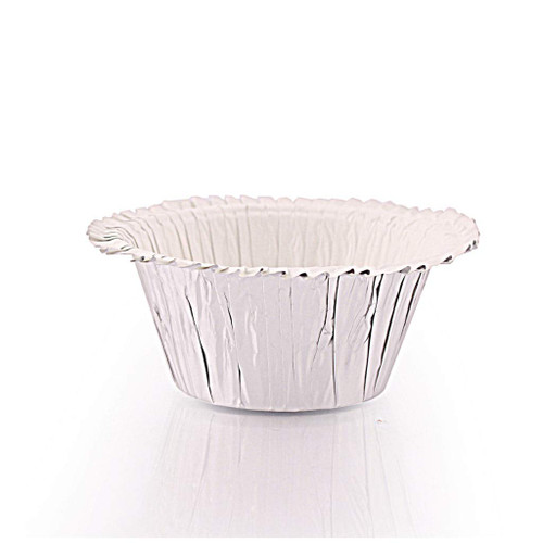 Ruffle Edge Baking Cups | Silver Foil | Pack of 16