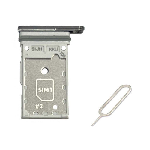 UPONEW for Samsung Galaxy S23 Ultra Sim Card Tray & Micro SD Sim Card Holder Container Replacement Part (Black)