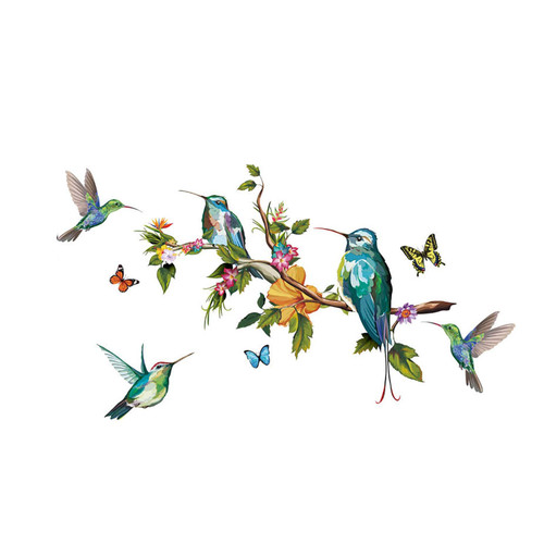 Choosebuy (4PC) 3D Colorful Birds on Tree Branch Wall Art Sticker -Flower Hummingbirds Butterfly Wall Decal,Removable Flying Bird Sticker for Living Room Classroom Nursery Wall Art Decor (2pc) Choosebuy (4PC) 3D Colorful Birds on Tree Branch Wall Art Sticker -Flower Hummingbirds Butterfly Wall Decal,Removable Flying Bird Sticker for Living Room Classroom Nursery Wall Art Decor (2pc)