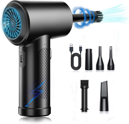 Compressed Air Duster Keyboard Cleaner for Office Reusable no Canned Air Duster Good Replacement for Compressed Air Can Electric air Duster 91000RPM Car Duster Compressed Air 7600mAh Compressed Air Duster Keyboard Cleaner for Office Reusable no Canned Air Duster Good Replacement for Compressed Air Can Electric air Duster 91000RPM Car Duster Compressed Air 7600mAh