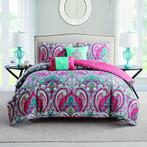 VCNY Home Casa Re'al Duvet Cover Set Twin XL Multi 4 Piece