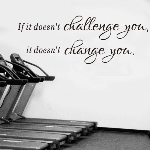 Summerjokes If it Doesn't Challenge You it Doesn't Change You Funny Inspiring Wall Sticker Decal Vinyl Sticker, Family Living Room Bedroom Gym Work Office Child Dormitory Library School Classroom Art Wall Decoration