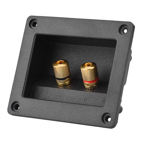 Speaker Box Terminal Cup DIY 2-Way Speaker Box Terminal Binding Post, Power Speaker Screw-in Terminal Plates Screw Cup Connector for Car/Home Audio DIY