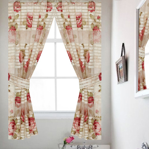 Popular Bath Madeline, Window Curtain, Beige