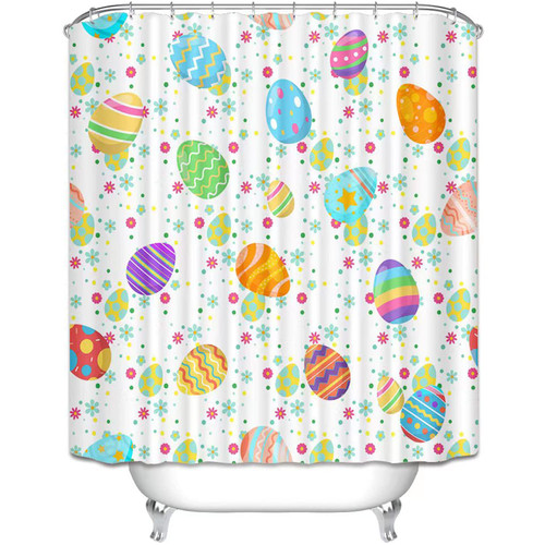 Cnayuep Easter Shower Curtain, Easter Eggs Shower Curtain Set Shower Curtains for Bathroom, Spring Waterproof Bathroom Shower Curtain Sets for Easter Bathtubs Decorations Bathroom Decor 72"X72" Cnayuep Easter Shower Curtain, Easter Eggs Shower Curtain Set Shower Curtains for Bathroom, Spring Waterproof Bathroom Shower Curtain Sets for Easter Bathtubs Decorations Bathroom Decor 72"X72"