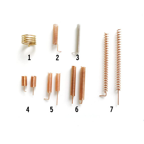 Taidacent 10PCS 433 MHz RF Receiver Transmitter Module Antennas 433MHz Lora Module Antenna Copper Wire Spring RF Spiral Antenna (Type 7 Straight)