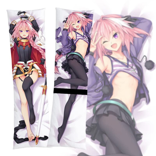 Dakimakura Fate/Apocrypha Astolfo Anime Girl Body Pillow Cover Cosplay Manga Peach Skin Pillowcase (59.1x19.7in/150x50cm)
