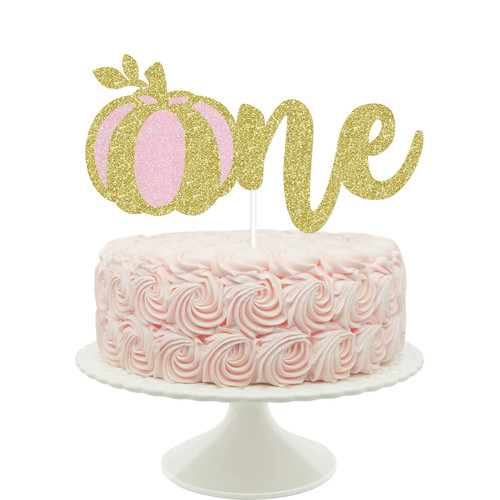 One Pumpkin Cake Topper 1st Birthday Cake Topper One Birthday Cake Topper One Cake Topper 1st Birthday Girl First Birthday Cake Topper Girl First Birthday Decorations for Girl Pumpkin Birthday
