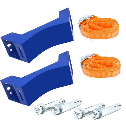 Propane Tank Holder ?Gas Cylinder Holder?Propane Tank Mount Bracket? Cylinder Wall Mounted Bracket?Nitrogen Oxygen Propane Cylinder Bracket Supported (Blue)