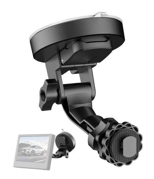 Pixelman Backup Camera Monitor Mount,(7/9 inch) Large Dual Suction Cup Reverse Camera Monitor Mount,Windshield Holder for Rear View Monitor,Car Display Monitor Bracket for RVs,Trucks,Vans