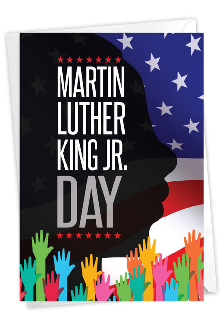 NobleWorks Martin Luther King Jr. Day Greeting Card with 5 x 7 Inch Envelope (1 Card) MLK's Dream C10354MKG