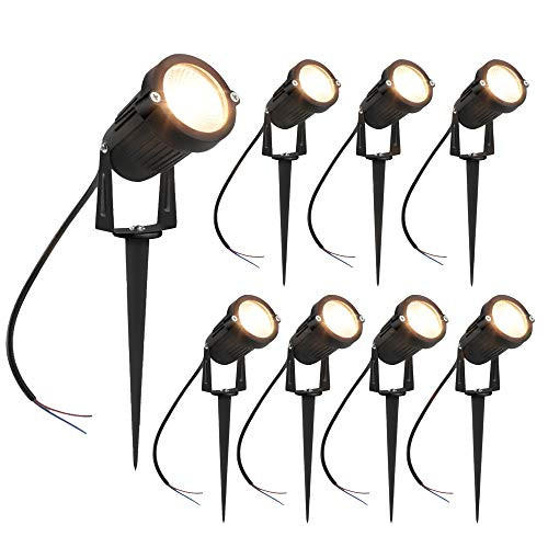 inShareplus 5W LED Landscape Lighting, Warm White 3000K-3500K 600Lumens, Waterproof IP65 DC 12V 24V Low Voltage Outdoor Spotlights for Patio Garden Pathway, 8 Pack inShareplus 5W LED Landscape Lighting, Warm White 3000K-3500K 600Lumens, Waterproof IP65 DC 12V 24V Low Voltage Outdoor Spotlights for Patio Garden Pathway, 8 Pack