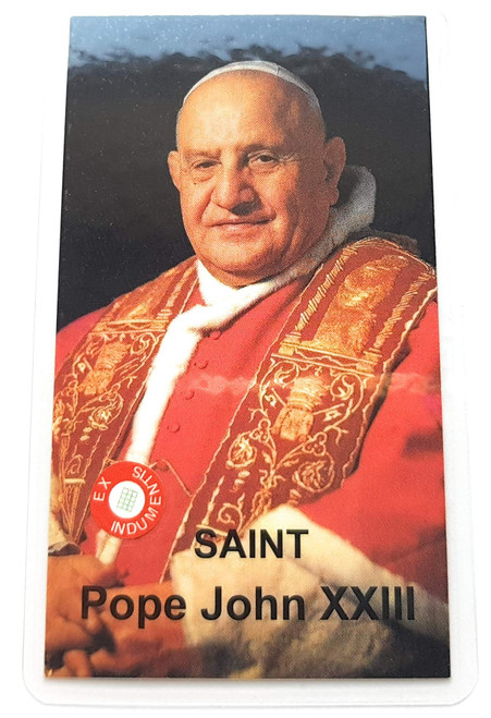 Relic Card 3rd Class Pope John XXIII Saint 23 Angelo Giuseppe Roncalli