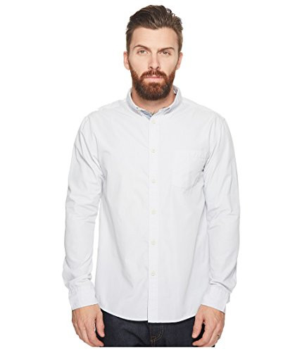 Quiksilver Men's Everyday Wilsden Long Sleeve Button Down Shirt, Micro Chip, Large
