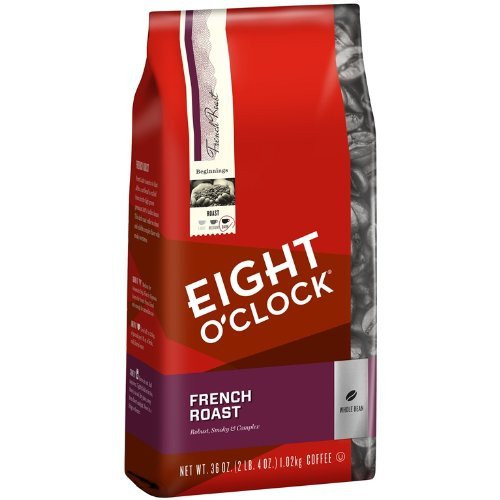 Eight OClock French Roast Whole Bean Coffee, 36-Ounce Bag, 2 Bags