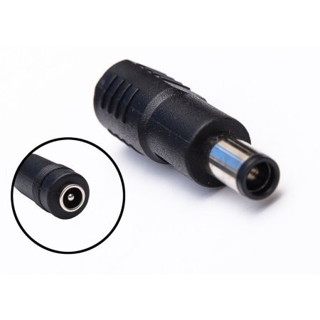 OMNIHIL Adapter Plug Converter 5.5mm x 2.1mm Female Plug to 7.4mm x5.0mm Pin Male Plug