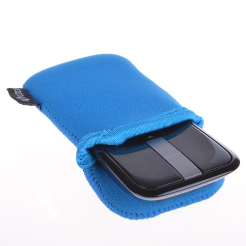 Cosmos ® Light Blue Neoprene Carrying Protection Sleeve Bag Pouch Cover for Microsoft Arc Touch Mouse