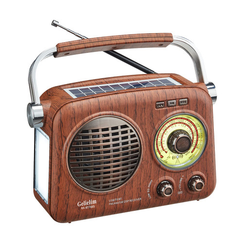 Gelielim Retro Portable Radio AM FM Shortwave Radio, Bluetooth Speaker Portable Radio with Clear Sound, Rechargeable Battery Operated Transistor Radio, TF Card/USB Player, Gifts for Seniors Elderly