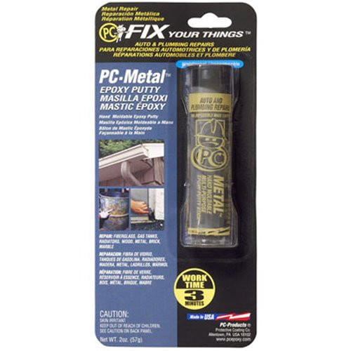 PC Products 25550 PC-Metal Moldable Epoxy Putty, 2 oz Stick, Dark Gray