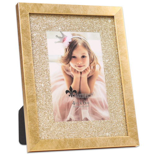 Lawrence Frames Shine Picture Frame, 4x6, Gold