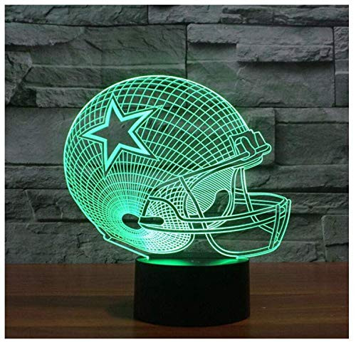 HORNO 3D Night Light 7 Color Gradual Changing Touch Switch LED Optical Illusion Night Light Table Lamp