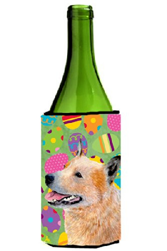 Australian Cattle Dog Easter Eggtravaganza Wine Bottle Beverage Insulator Beverage Insulator Hugger