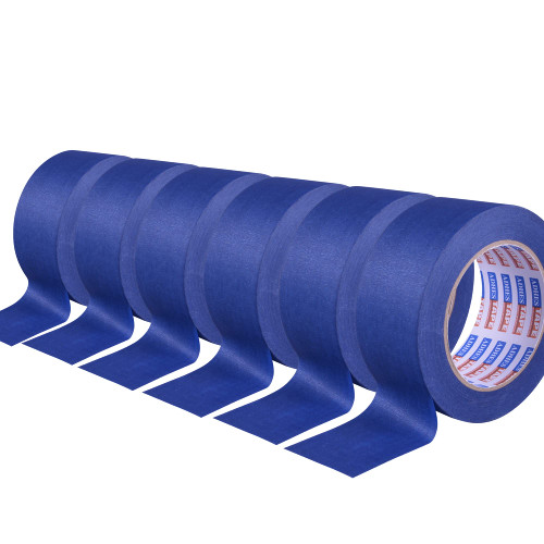 ADHES Blue Painters Tape Blue Tape Painting Tape for Walls,UV Anti,14 Days Clean Remove,1.88inch x 60yard,6Rolls