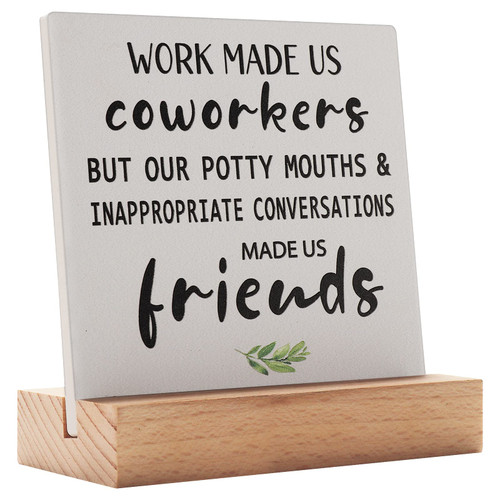 Farewell Gifts for Coworkers, Office Decor Sign Gift for Coworker, Leaving Going Away Gifts for Colleague, Work Bestie Gifts Desk Decor Plaque Farewell Gifts for Coworkers, Office Decor Sign Gift for Coworker, Leaving Going Away Gifts for Colleague, Work Bestie Gifts Desk Decor Plaque