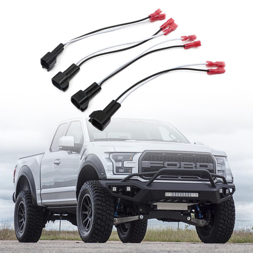 SecosAutoparts 4X Front-Rear Door Speaker Harness Adapters Compatible with Ford F-150 1999 2000 2001 2002 2003 2004 2005 2006 2007 2008 2009 2010 2011 2012 2013 2014 Replaces# ?72-5600