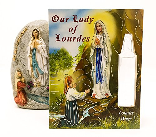 LOURDES WATER CARD / VIAL depicting Our Lady of Lourdes + Lourdes Prayer Card. LOURDES WATER CARD / VIAL depicting Our Lady of Lourdes + Lourdes Prayer Card.