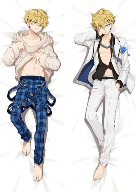 Matsuno Chifuyu Tokyo Revengers Body Pillow Case Cover Dakimakura(59.1x19.7in/150x50cm) Satin Peach/Peach Skin