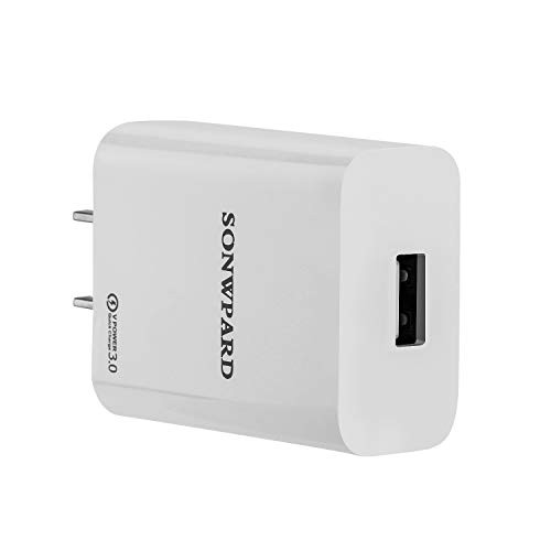 Fast Wall Charger Travel Adapter with Qualcomm Quick Charge 3.0 for iPhone X / 8/7 / 7 Plus / 6s / 6s Plus, iPad Pro/Air 2 / mini 3 / mini 4, Samsung S4/ S5, and More Fast Wall Charger Travel Adapter with Qualcomm Quick Charge 3.0 for iPhone X / 8/7 / 7 Plus / 6s / 6s Plus, iPad Pro/Air 2 / mini 3 / mini 4, Samsung S4/ S5, and More