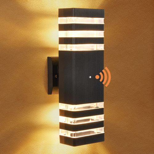 DARIISI Dusk to Dawn Outdoor Wall Light, Up and Down Lights Outdoor Wall Sconce, Black Aluminum Waterproof Exterior Light Fixture for Porch Garage Patio DARIISI Dusk to Dawn Outdoor Wall Light, Up and Down Lights Outdoor Wall Sconce, Black Aluminum Waterproof Exterior Light Fixture for Porch Garage Patio