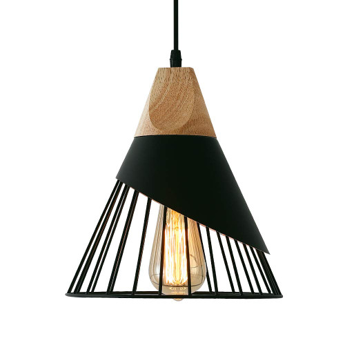Mxsaoud Modern Black Pendant Light Over Kitchen Island, Adjustable Wood Hanging Light Fixture,Industrial Pendant Lighting for Dining Room,Living Room,Bedroom,Hallway,Kitchen,Bar Mxsaoud Modern Black Pendant Light Over Kitchen Island, Adjustable Wood Hanging Light Fixture,Industrial Pendant Lighting for Dining Room,Living Room,Bedroom,Hallway,Kitchen,Bar