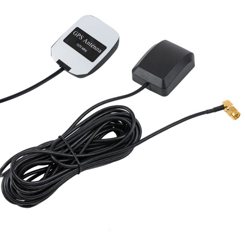 POBADY Car GPS Antenna 1575 MHz SMA Male Right Angle Connector with 3M GPS SMA Antenna Extension Cable RG174 Magnetic Base for Car Vehicles GPS Navigation System GPS Receivers Car DVR