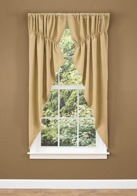 Park Designs Burlap Lined Gathered Swag