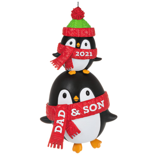Hallmark Keepsake Christmas Ornament, Year Dated 2021, Dad & Son Penguins Hallmark Keepsake Christmas Ornament, Year Dated 2021, Dad & Son Penguins