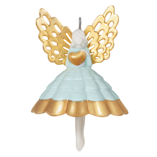 Hallmark Keepsake 1.5" Miniature Christmas Ornament 2022, Little Angel with Heart, Porcelain Hallmark Keepsake 1.5" Miniature Christmas Ornament 2022, Little Angel with Heart, Porcelain