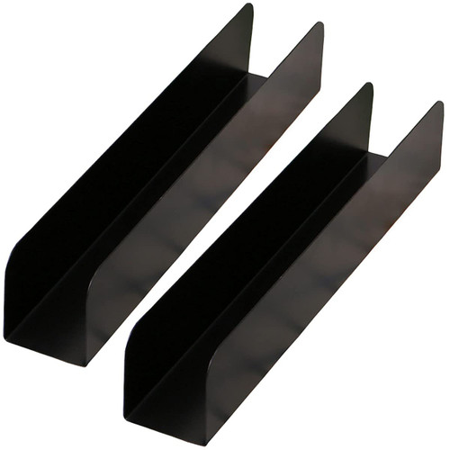 Dadamong 2Pcs U-Shape Non-stick Biscuit Cake Bread Mold Baguette Toast Mould, Carbon Steel Rectangle Cake Pan Cranberry Cookies Molds for Kitchen Baking (Black)