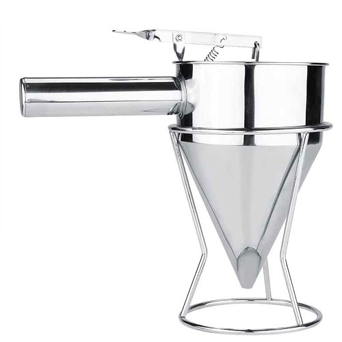 MosaiRudo Stainless Steel Pancake Batter Dispenser with Stand, Detachable Handle Pancake Dispenser for Takoyaki,Baking,Cupcakes,Muffins-Cooking Crepes,Waffles (1200ML) MosaiRudo Stainless Steel Pancake Batter Dispenser with Stand, Detachable Handle Pancake Dispenser for Takoyaki,Baking,Cupcakes,Muffins-Cooking Crepes,Waffles (1200ML)